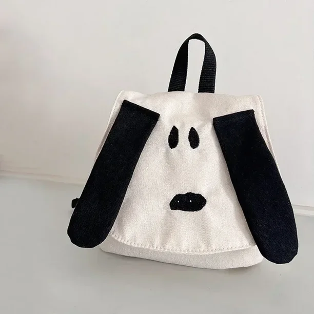 Children's Backpack Cartoon Cute Dog Fashion Baby Contrast Canvas Travel Bag for Children Daily Casual Cute School Bags Trendy