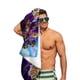 thumbnail image 5 of Perezoso Toalla de playa de secado rápido con diseño temático, regalo para mujeres y niñas, ideal para cumpleaños, fans, amantes de la música, uso en la playa o al aire libre, 78 × 160 cm, 5 of 6