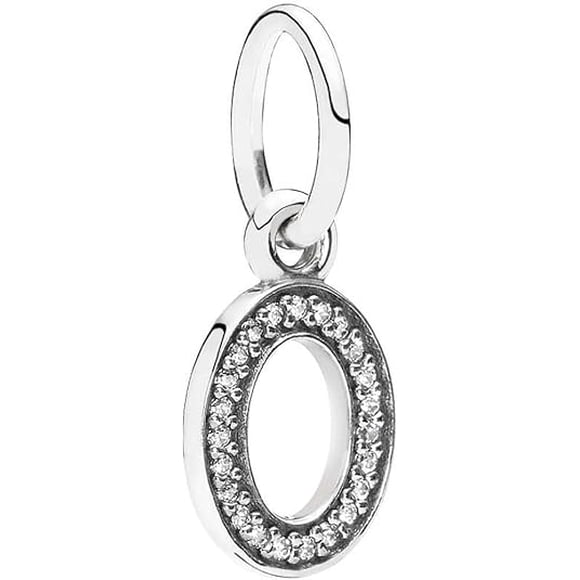 Dangle Charm Pandora Letra O Con Circonitas Cúbicas Transparentes