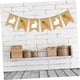 thumbnail image 5 of Bandera de imitación de conejo con forma de cola de golondrina, decoración para fiestas, estampado de lino de rábano, Pascua, 5 of 7