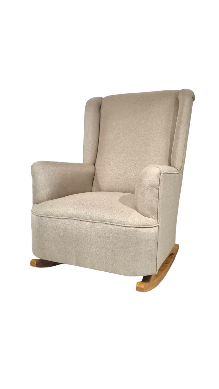 Diseños Valestrini - Sillon Mecedor Lino Beige