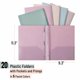thumbnail image 2 of Carpeta de plástico Mr. Pen tamaño carta – Pack de 20 colores pastel, 2 of 7