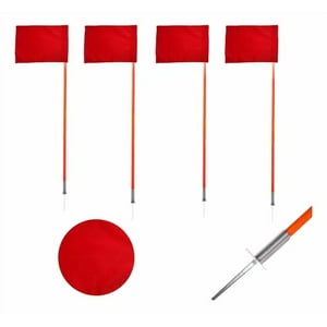 Linea Sport - Pack X4 Banderines Corner Pole Con Estacas 1.50Mtrs