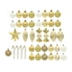 thumbnail image 4 of Juego De 40 Adornos De Bolas De Navidad, Decoración Navideña Para Cumpleaños, Festival, Patio, Dorado, 4 of 5
