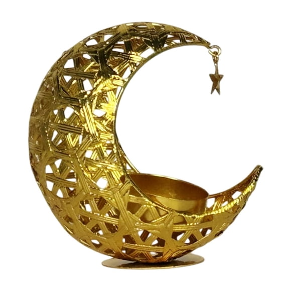 Soportista De La Luna Eid Mubarak Tope De Luz De Té Para El Comedor Estilo De Fiesta Interior C