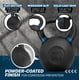 thumbnail image 3 of Kettlebell Yes4All, hierro fundido con recubrimiento en polvo, 40 kg/88 libras, azul oscuro, 3 of 7