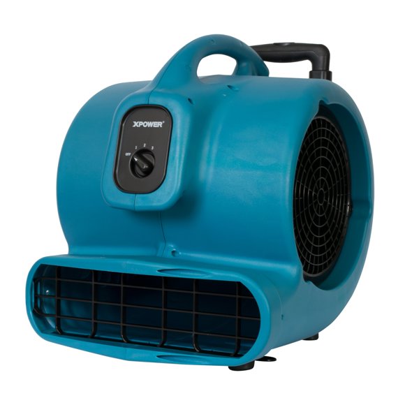 Movilizador de Aire XPOWER 3600 CFM 1 HP con Ruedas y Mango Telescópico