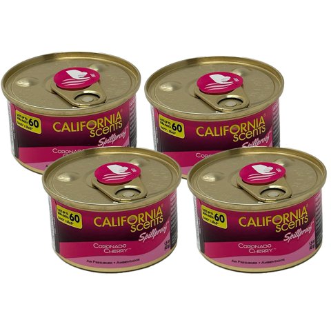 Ambientador Para Auto California Scents Coronado Cherry Paquete De 4