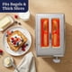 thumbnail image 5 of Toaster Elite Gourmet de acero inoxidable de 2 rebanadas con ajustes preestablecidos, 5 of 8