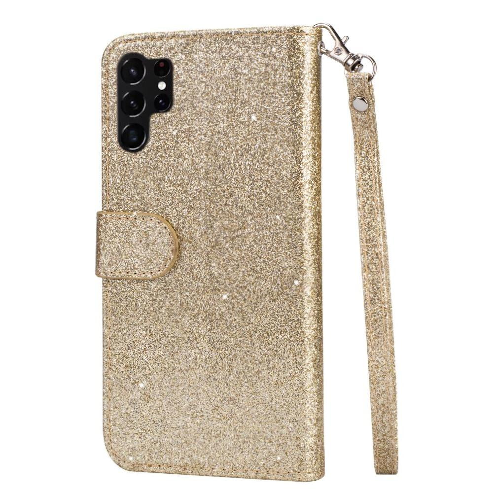 Funda Para Foxdock Elegante Funda Samsung Galaxy S24 Ultra Glitter Con Cremallera-ideal Para El Uso Diario