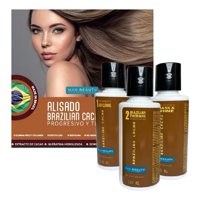 Mar Beauty - Kit Alisado Brazilian Cacau 100Ml C/U 3 Pasos Marbeauty