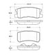 thumbnail image 2 of Pastillas Freno para auto Citroën C-Crosser 2007-2012 Trasero, 2 of 4