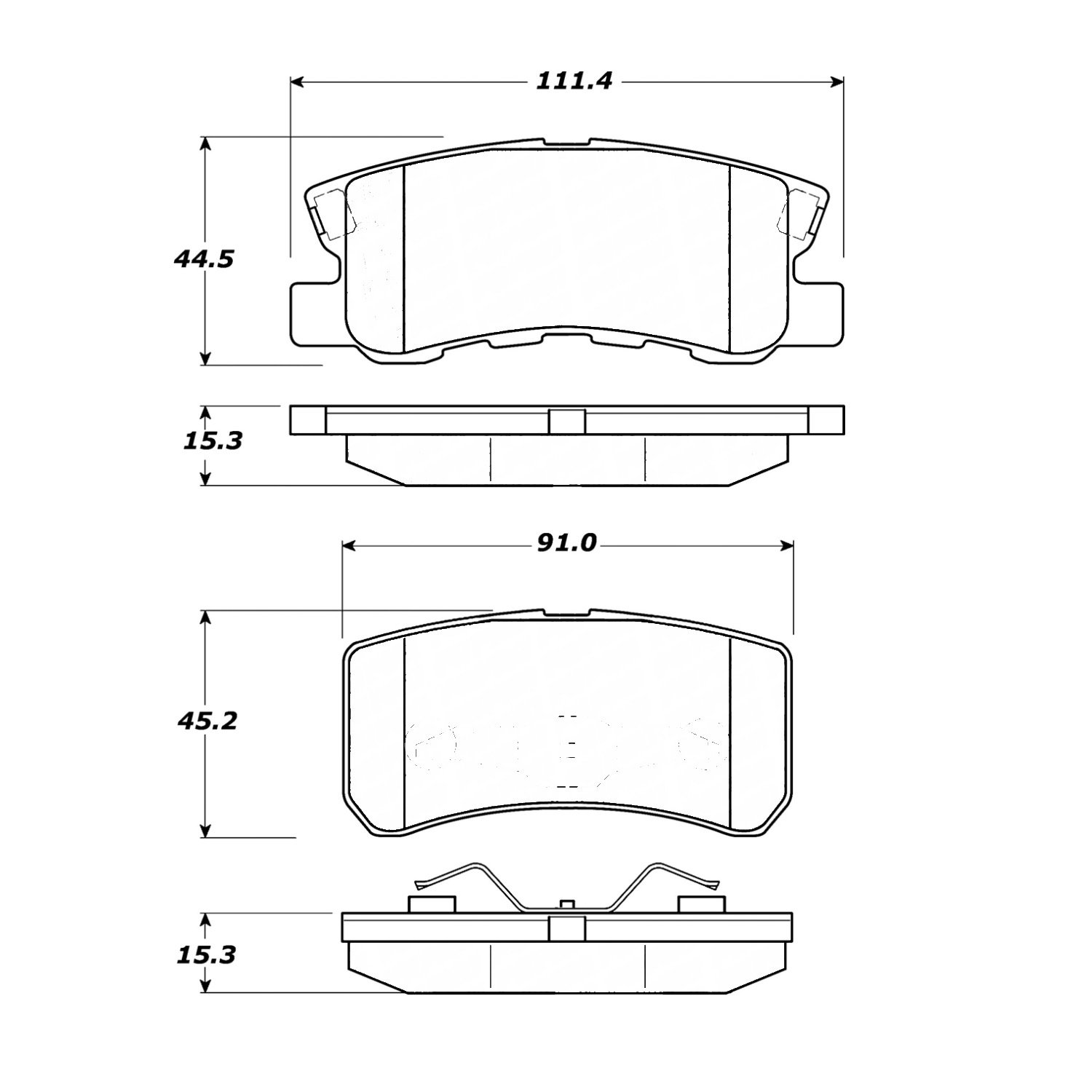 Pastillas Freno Para Auto Motaquip Lvxl1217