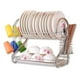 thumbnail image 1 of Escurridor Secador de Loza Platos Inoxidable 2 Niveles Plateado, 1 of 8
