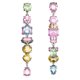 thumbnail image 2 of Pendientes Swarovski Gema Drop asimétricos multicolores, 2 of 6