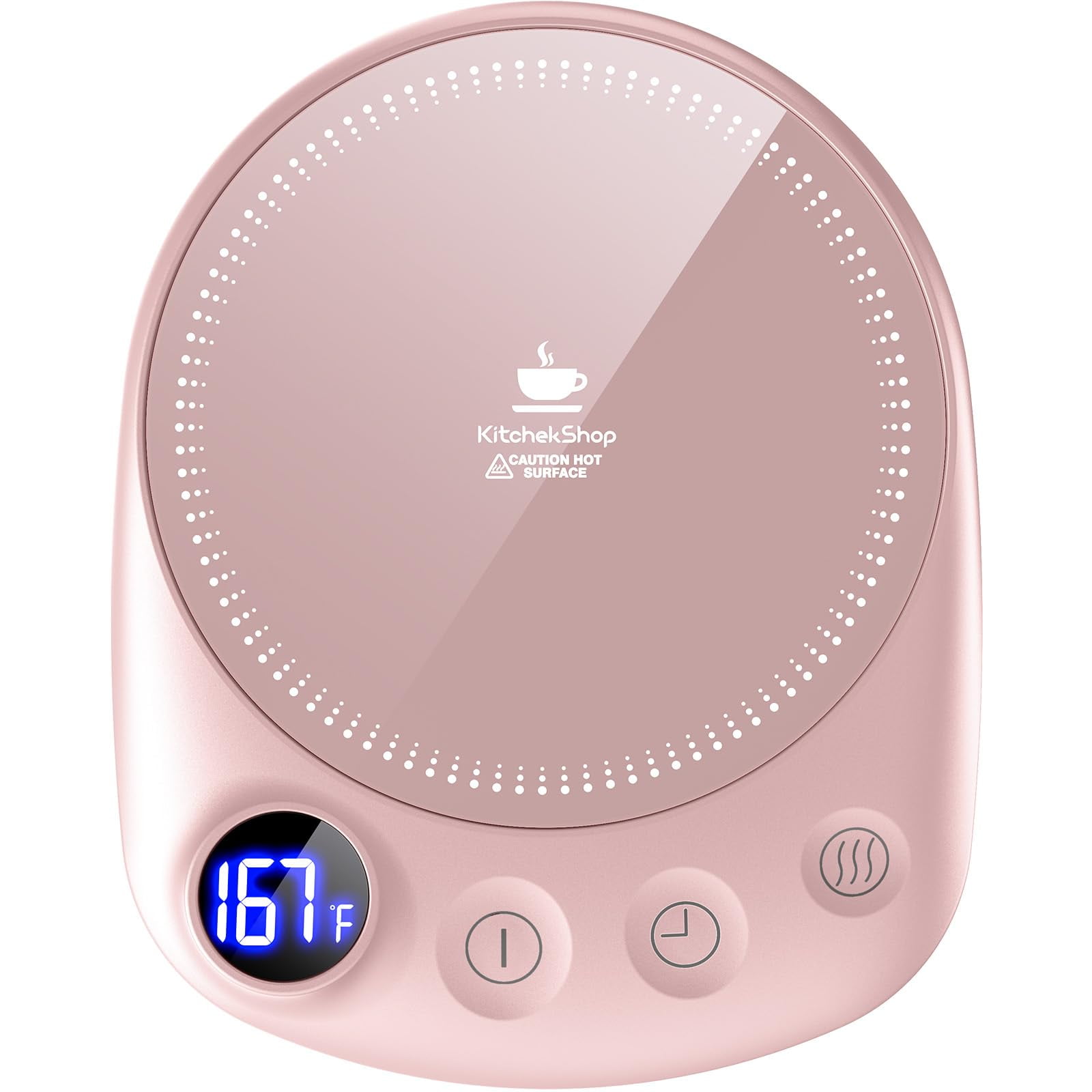 Calentador De Tazas De Café Kitchekshop Fastest Heating, Rosa, 50 W