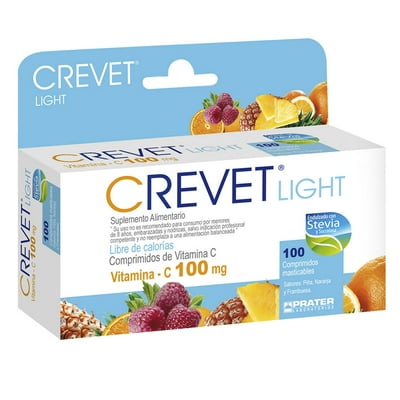 Suplemento Alimentario Vitamina - C Light Caja 100 G Crevet