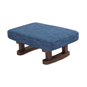 Magideal - Reposapiés Pequeño, Taburete Otomano, Taburete Decorativo, Muebles Elegantes, Reposapiés, Taburete Para Sala De Juegos, Sofá, Dormitorio, Apartamento Azul