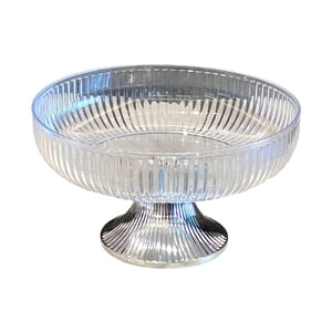 Bothyi - Frutero Decoración Pedestal Frutero Para Mesa Centro De Mesa Sala De Estar Fiesta Plata Transparente