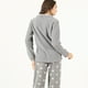 thumbnail image 1 of Pijama de Mujer Print Polar Gris, 1 of 4