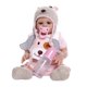 thumbnail image 1 of 19 Pulgadas 48 Cm Realista Reborn Baby Girl Doll Hecho A Mano Vinilo Cuerpo Rosa, 1 of 5