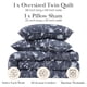 thumbnail image 2 of Juego de colcha y funda de almohada Southshore Fine Living Twin XL floral azul, 2 of 9