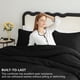 thumbnail image 2 of Juego de edredón CozyLux Black Twin/Twin XL con 1 funda de almohada, 2 of 9