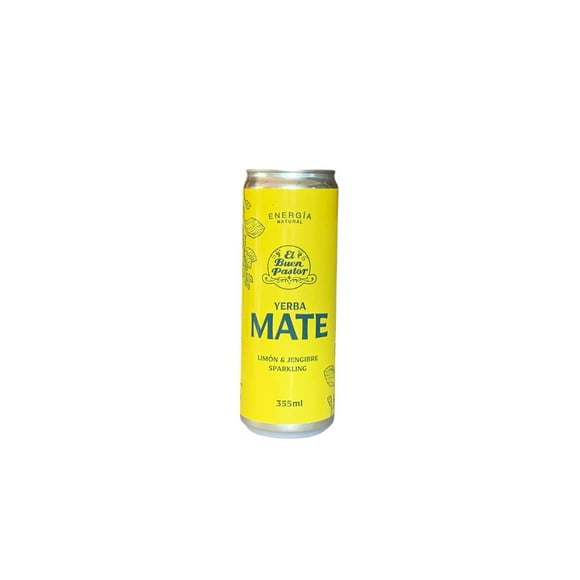 Bebida Energizante Natural Yerba Mate Limón Jengibre El Buen Pastor 355ml