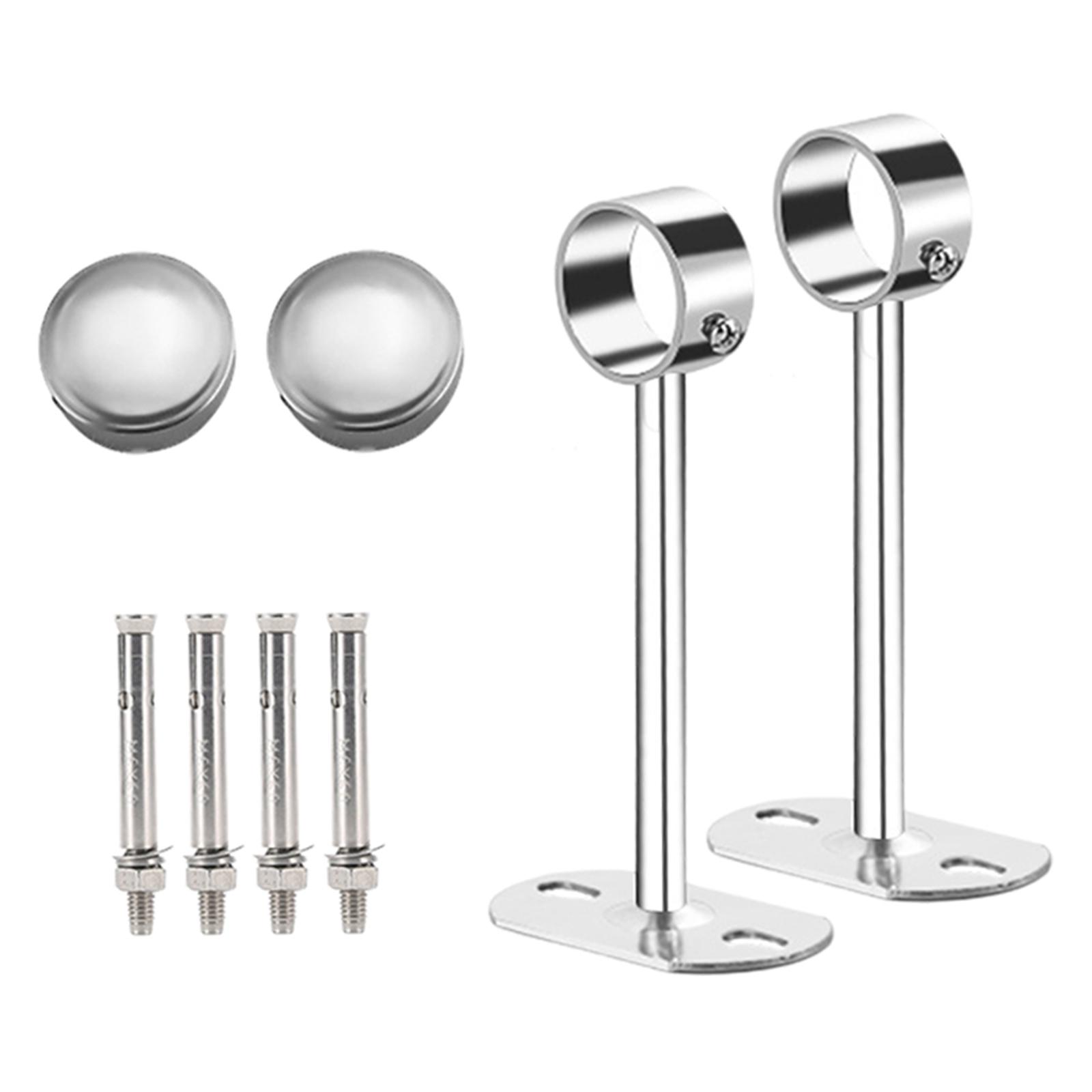 Bothyi - Soporte De Tubo Para Colgar Armario, 25Mm De Diámetro, Rieles Para Ropa, Uso Doméstico, Armario De Ducha, 25Cm De Altura