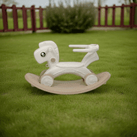 Igpro - Caballito Balancil Infantil Beige