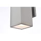 thumbnail image 4 of Lámpara de Pared Exterior Living District Raine Aluminio Plateado 1.04 kg, 4 of 7