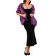 thumbnail image 2 of INSPIRE CHIC Chal de Piel Sintética para Mujer para Boda, Estola de Novia, Envolturas de Cóctel, Chalinas de Noche 2XL Púrpura Oscuro, 2 of 6