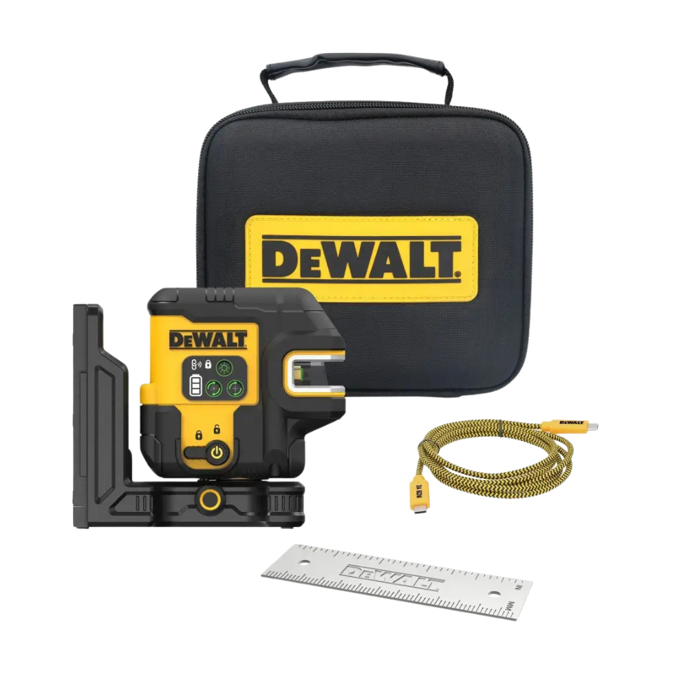 Kit Laser Cruzada Verde Recargable Usb Dewalt Dcle14221Gb