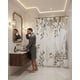 thumbnail image 1 of Set Cortina De Bano Disenos Modernos 180x180 Mas Forro Protector, 1 of 6