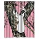 thumbnail image 1 of Cortina de ducha estilo árbol de camuflaje rosa con cabeza de ciervo, juego de cortina de baño con ganchos, tamaño 60 x 72 pulgadas, 1 of 3