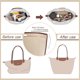 thumbnail image 3 of Felt Purse Organizer Insert for Longchamp Le Pliage L Bag, Beige, 3 of 3