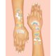thumbnail image 4 of Tatuajes temporales xo, Fetti Rainbow 46 estilos con purpurina, 4 of 6