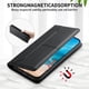 thumbnail image 3 of Funda tipo cartera con bloqueo RFID para Samsung Galaxy S25 Edge cubierta magnética de cuero con tapa y soporte Negro, 3 of 6