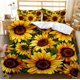 thumbnail image 1 of Sunflower Flowers Gift BP0 Quilt Duvet Cover Set Kids Bedding3-Piece Bedding Set, 1 of 5