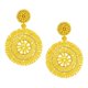thumbnail image 5 of Pendientes Colgantes Con Cuentas Pendientes Redondos De Aro Bohemio Para Fiesta En La Playa Mujer Amarillo, 5 of 5