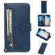 thumbnail image 1 of Funda con Cremallera para Samsung Galaxy S10 Plus, Carcasa Cartera de Cuero PU con Soporte y Tarjetero, 1 of 6