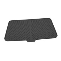 Bothyi - Alfombrilla Para Secar Platos Tabla Para Secar Utensilios Compacta Antideslizante Evita Que El Agua Se Hunda Alfombrilla Negra