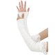 thumbnail image 4 of Guantes sin dedos de punto para mujer, adorables calentadores de brazos de encaje Y2K para chicas dulces, cosplay femenino, fiesta en club, estilo universitario, blanco, 4 of 7