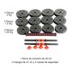 thumbnail image 3 of Set de Mancuernas y Barra 20 Kg 2 en 1 Negro, 3 of 6