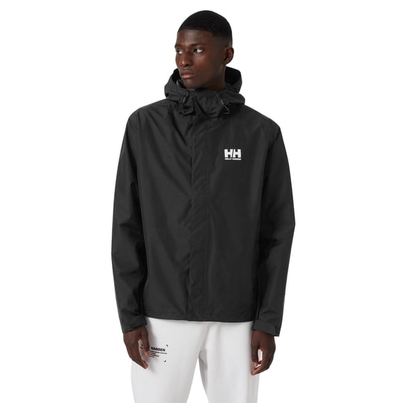 Campera Helly-Hansen Seven J Impermeable y Cortaviento Negra M