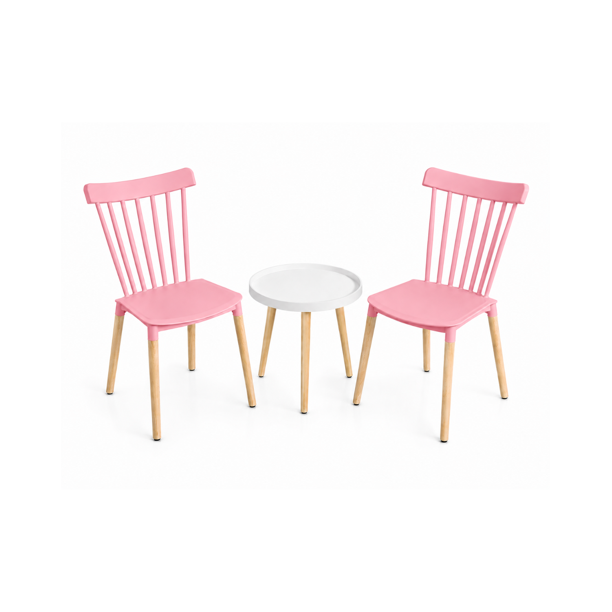 Set de Terraza Windsor Magic - Blanco / Rosa