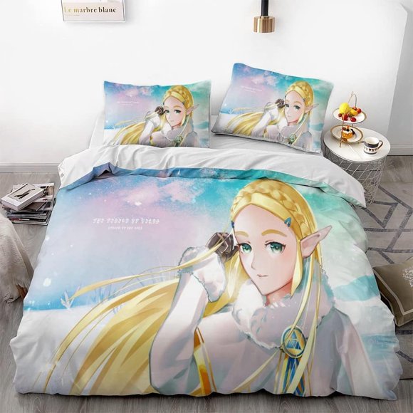 The Legend of Zeld-a Game Duvet Cover Set 3D Bedding Comforter Cover Bedding Set