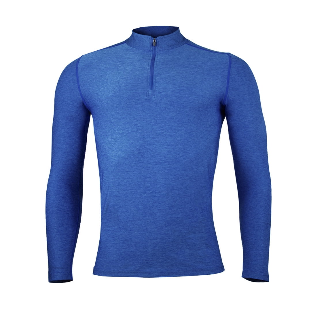 Andesland - Polera Dry Fit Con Cierre Manga Larga Hombre