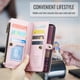 thumbnail image 5 of Cuero CaseMe para Samsung Galaxy A37 5G Funda Tipo Billetera [Bloqueo RFID] con Soporte para 10 Tarjetas, Cierre de Zíper y Ranura para Billetes, Correa Magnética de Hombro y Muñeca de Cuero PU, 5 of 10