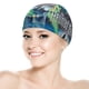 thumbnail image 5 of Mansión encantada Gorro de Natación de Licra, Gorro de Baño de Tela Cómoda, Gorro Elástico Antideslizante para Hombres, Mujeres y Niños, 5 of 6